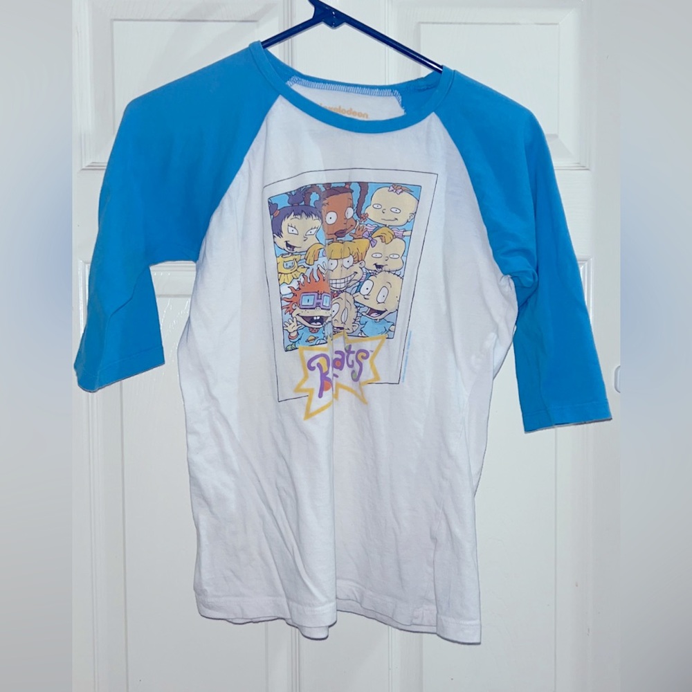 Women’s Rugrats Blue and white t-shirt (xl)